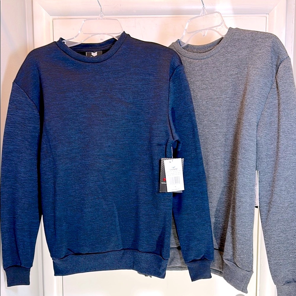 RANGE Fleeced Jersey Sweatshirt Bundle of 2 MED NWT